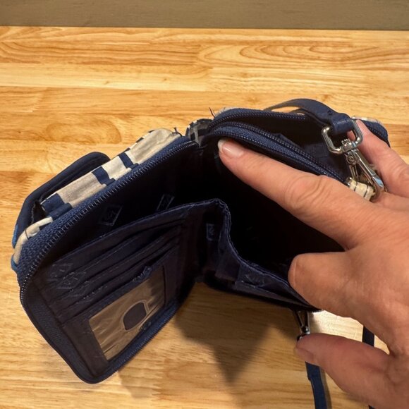 Vera Bradley RFID All in One Crossbody Bag Wallet in Santiago - Picture 10 of 13
